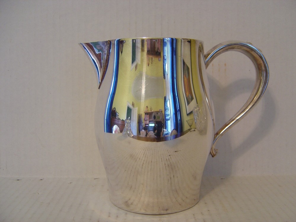 VINTAGE SILVERPLATE LARGE PITCHER 6-1/2" HIGH