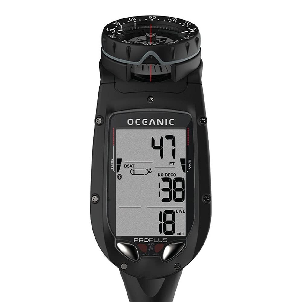 OCEANIC Pro Plus 4.0 Dive Computer | Large Display, Easy to Read | Includes C...