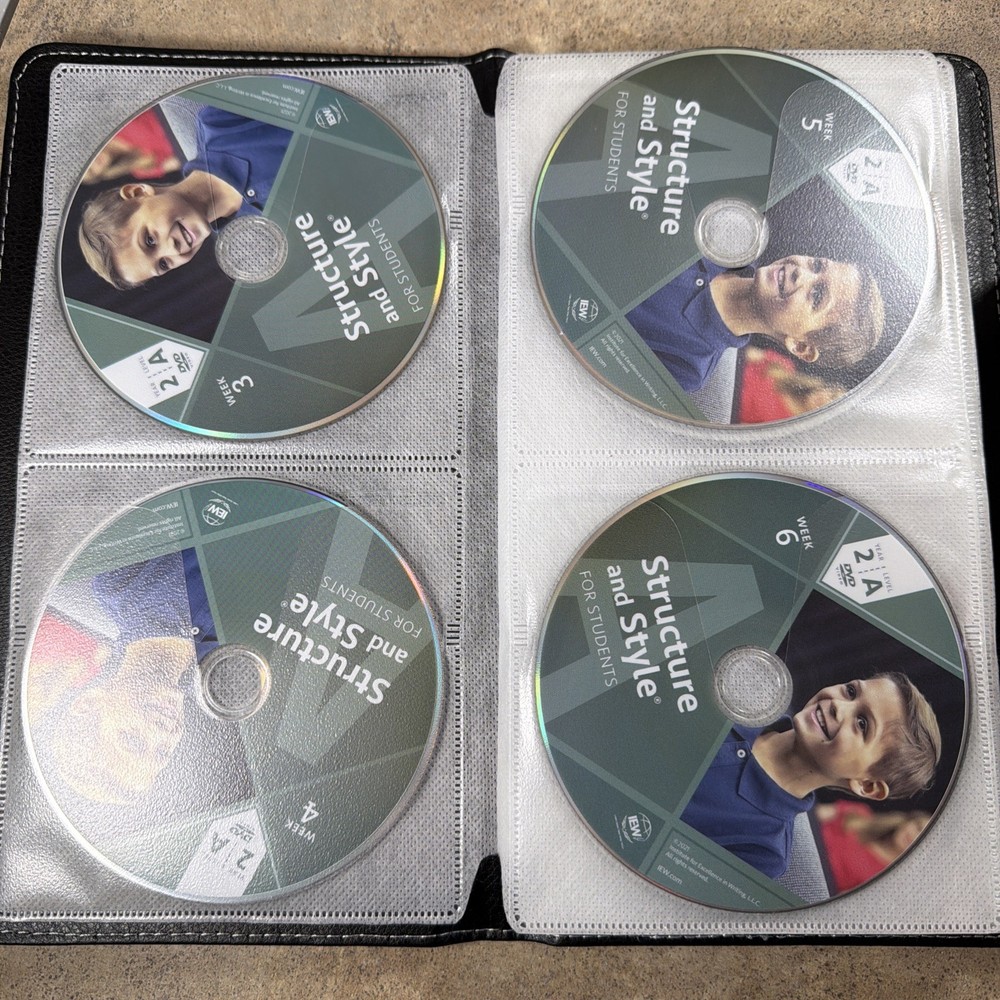 IEW Structure and Style for Students: Year 2 Level A - 24 Week DVD Set
