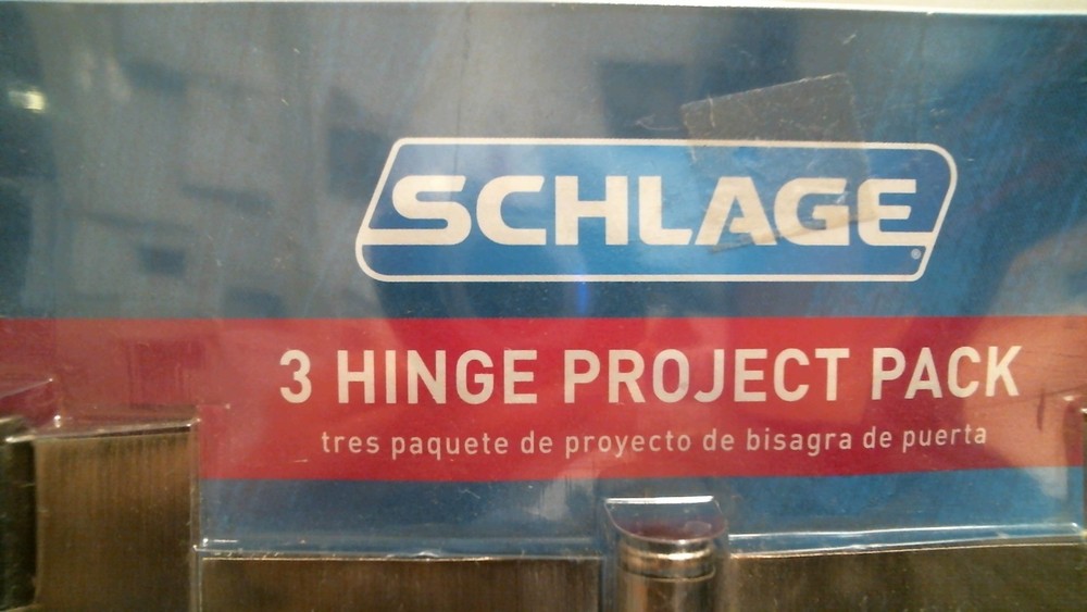 Schlage 3 Hinge Project Pack, 4", Square, Antique Pewter (68098) FS