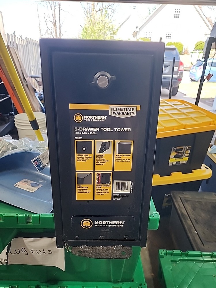 Northern Tool Equipment 5 Drawer Tool Tower