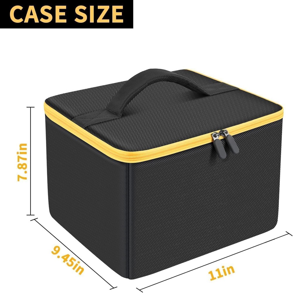Storage Bag for Small Cordless Leaf Blower & Batteries, Case with Adjustable Div