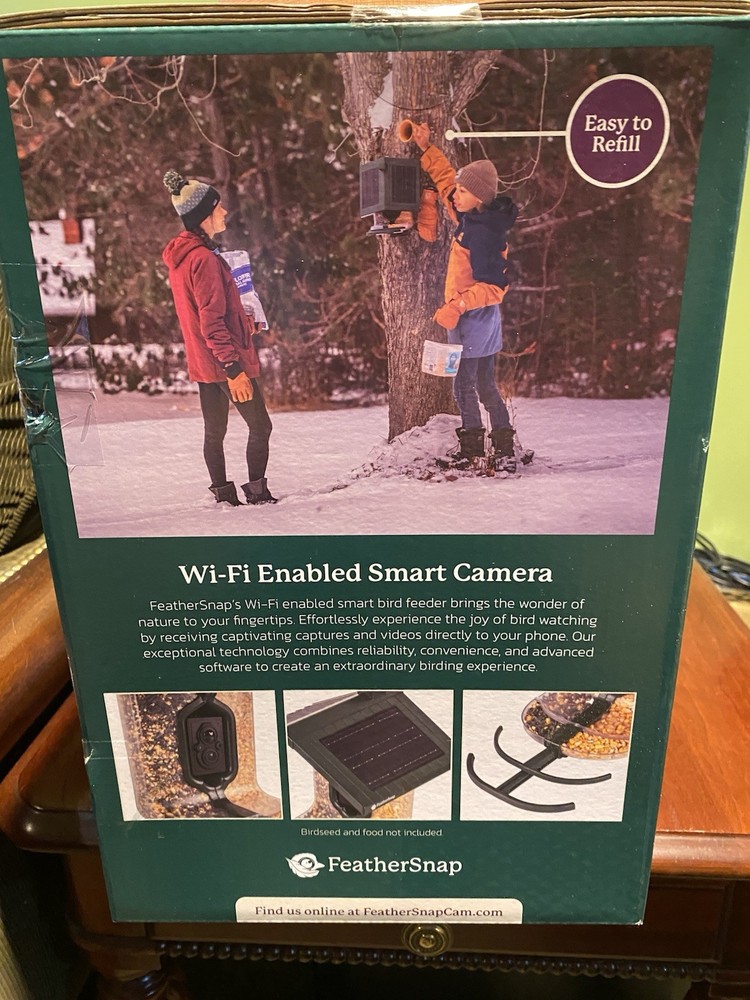 Feathersnap Smart Bird Feeder with AI Identification & HD Camera FSB001