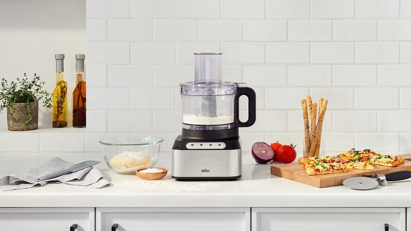 BRAUN EASY PREP 8C FOOD PROCESSOR - SILVER - Scratch & Dent