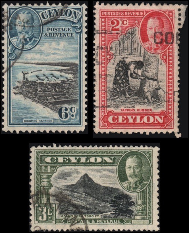 Ceylon #264-266 set MH