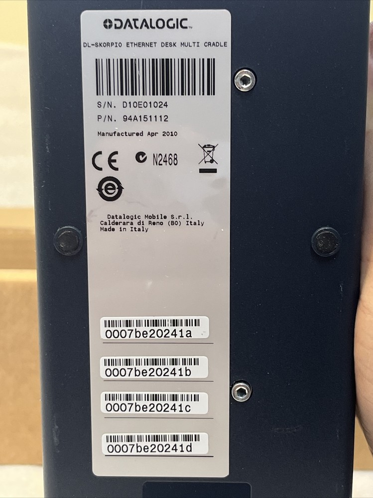 DATALOGIC 94A151112 SKORPIO OLD MULTIPLE CRADLE - COMPLETE POWER