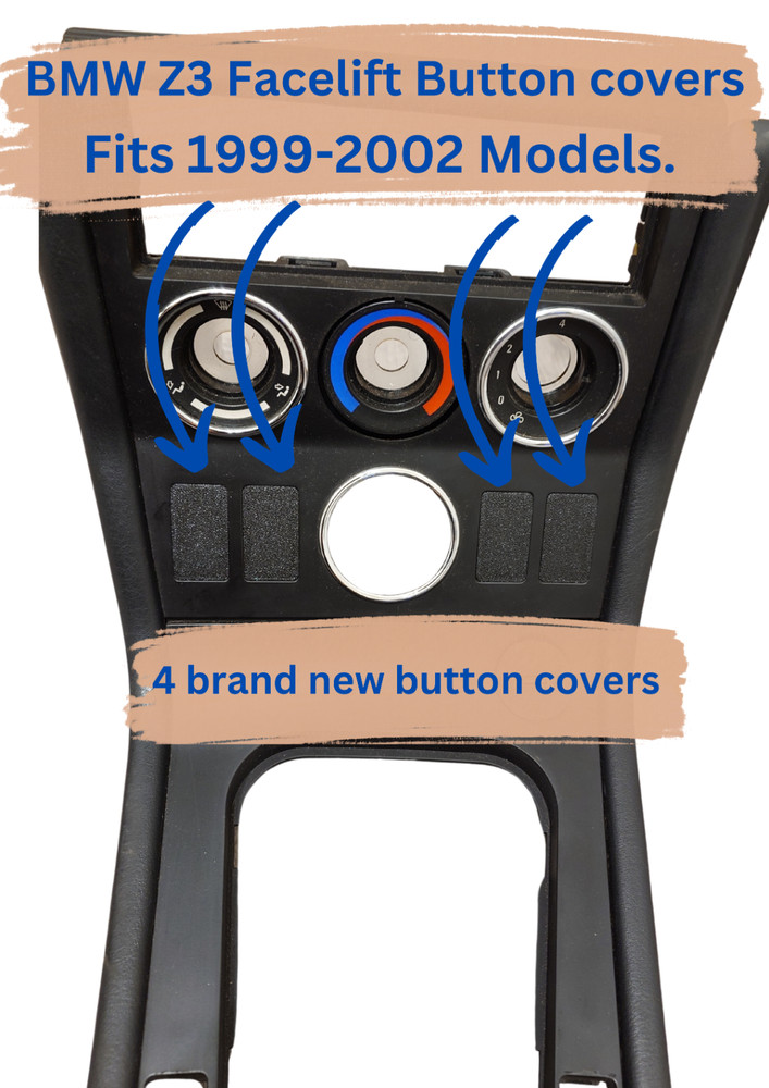 BMW Z3 Facelift (1999-2002) Console Dash Blank Switch Button Cover
