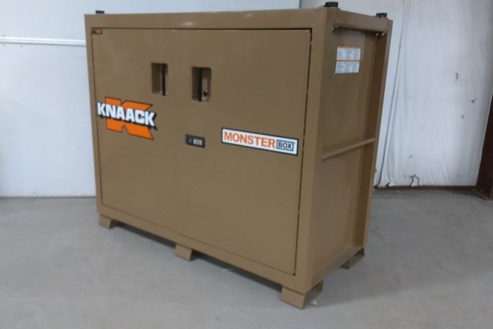 Knaack 1020 52 Cu Ft Total Storage Cap Tan Steel Jobsite Cabinet