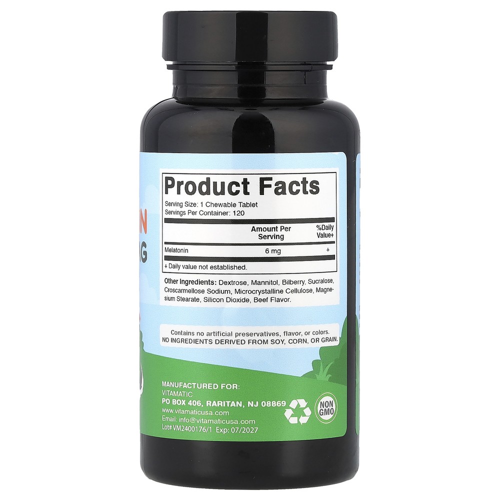 Pets, Melatonin, Beef, 6 mg, 120 Tablets