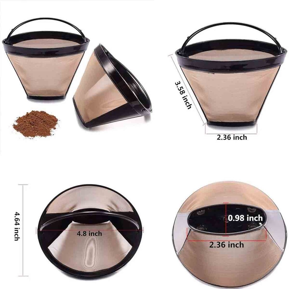Cone shaped coffee filter suitable for DTC-950 coffee machine