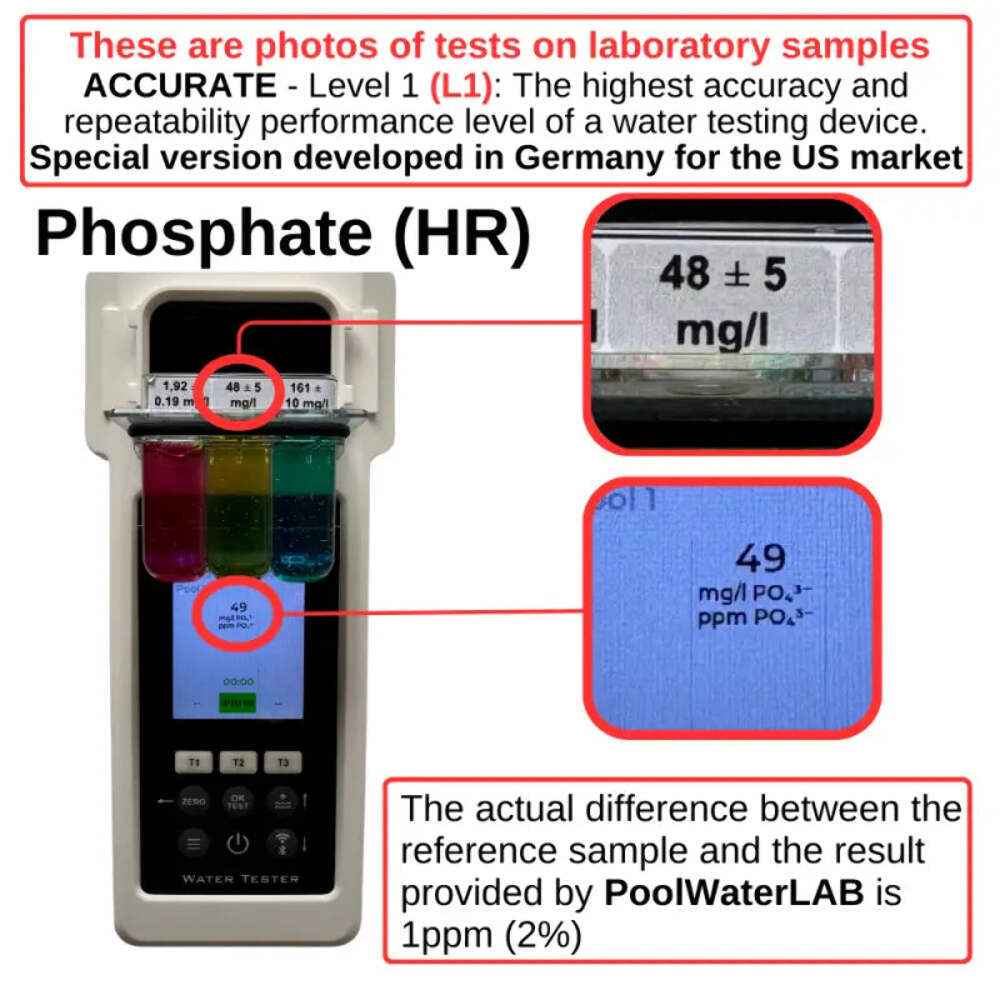Pool Water Tester - Accurate Pool Water Testing Kit, Ultimate Smart Digital Test