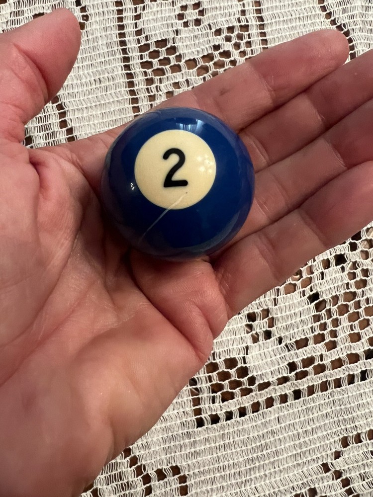 Replacement Mini Ballard Pool Ball 1.5" Ball Number #2 Solid Blue 1.8 Oz Small