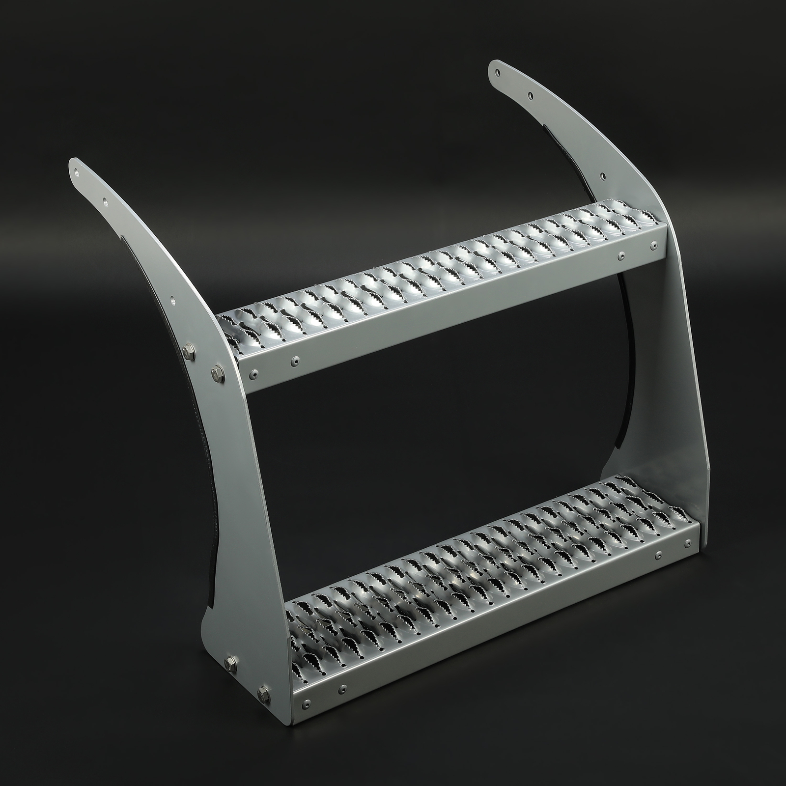 For Peterbilt Universal 26" Fuel Tank Step Bracket Kit Heavy Duty Powder Coated