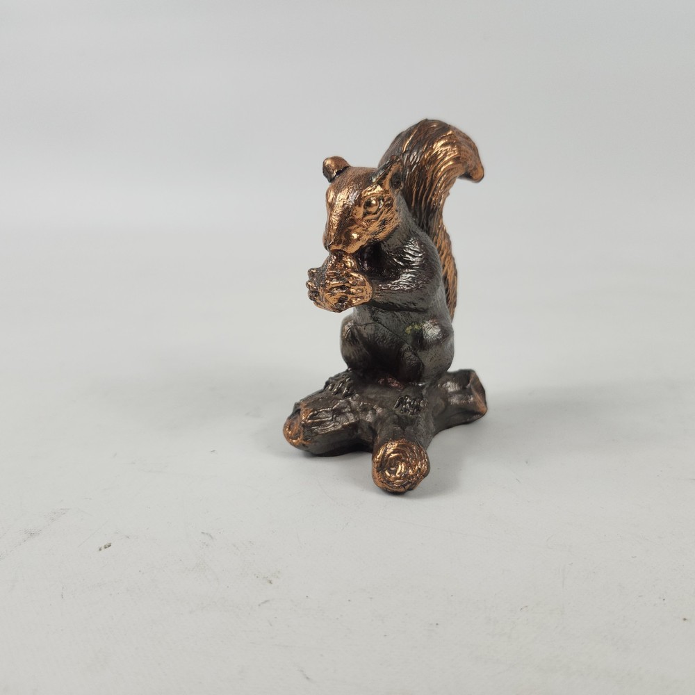 H. Van Wolfe Bronze Squirrel Sculpture