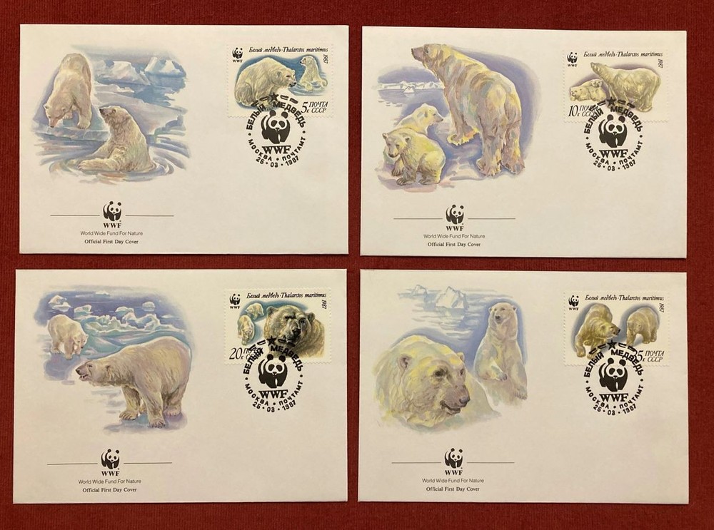 Russia - Scott #s 5541-44 on FDCs