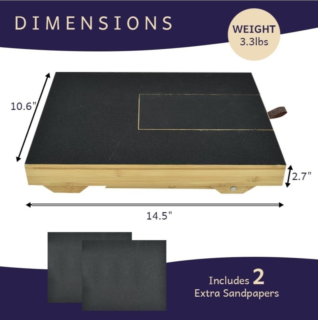 Dog Nail Scratch Board-Scratch Pad w/ Treat Box-Nail File New