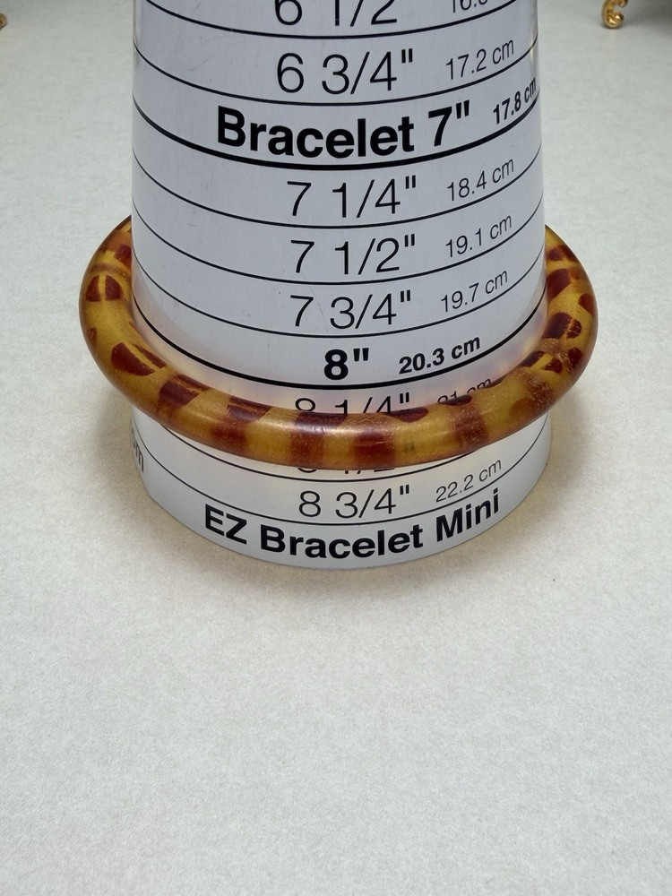 Vintage Lucite Thin Bangle Bracelet Stackable Retro Minimalist Size 8.5"