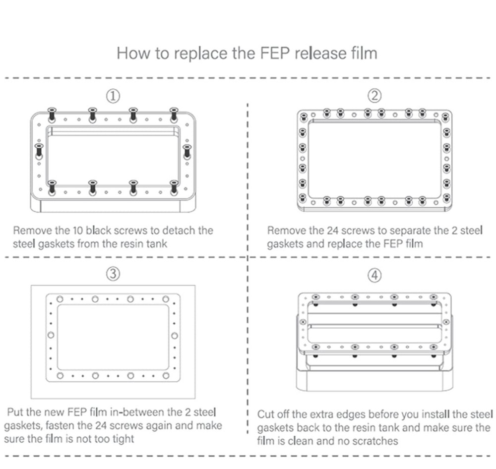 FEP Film 3D Printer Accessories for Resin Printer