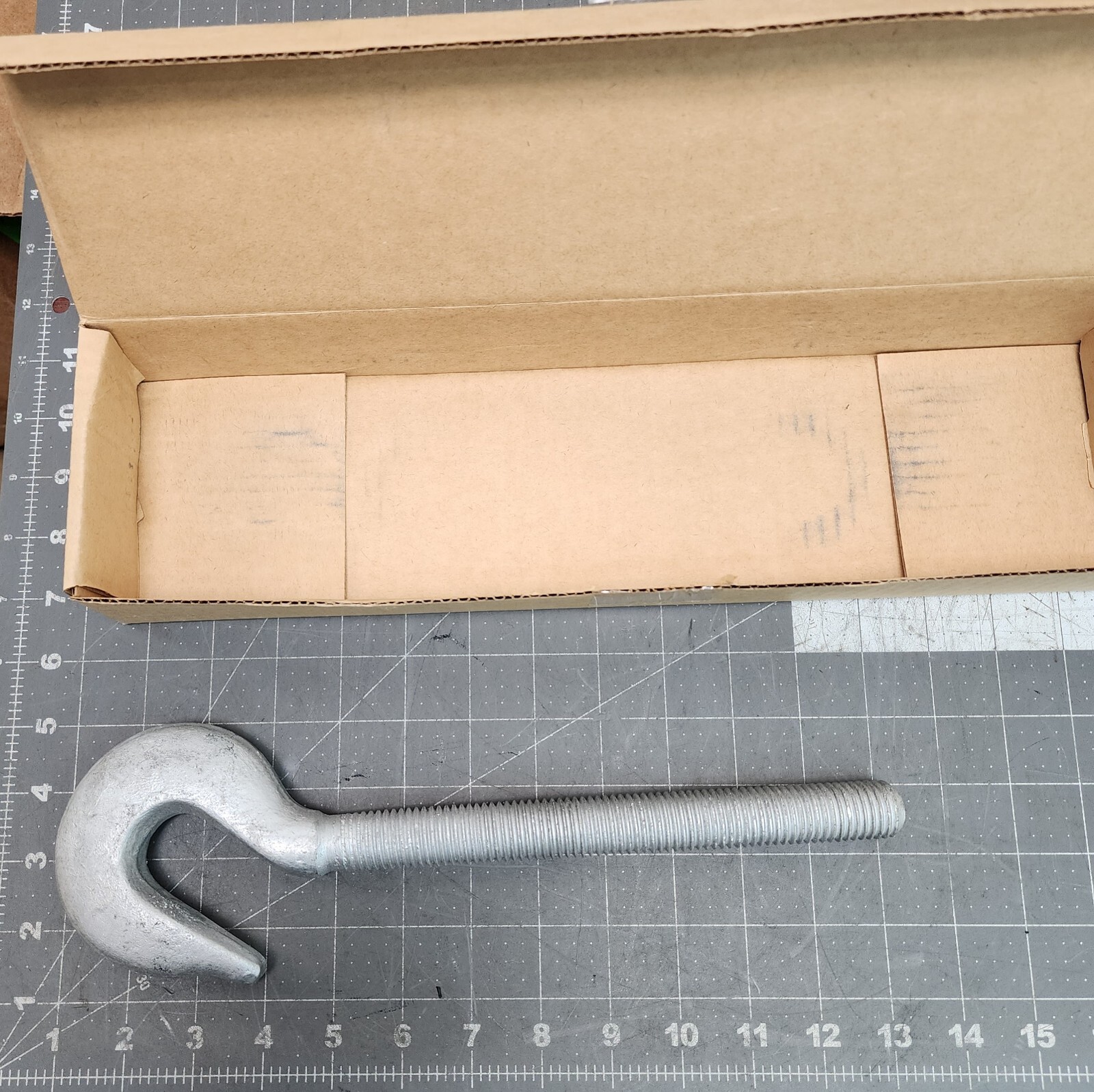 7/8” Thread x 12” Galv. Turnbuckle Hook End 3200 Pounds 12” Take Up 2ULL8 [B4S2]