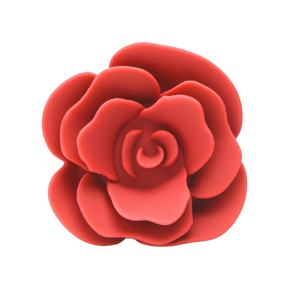 Master Series Booty Bloom Silicone Red Rose Anal Butt Plug Small