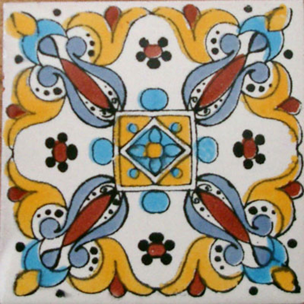 #C082 MEXICAN CERAMIC HANDMADE TALAVERA TILE SETS