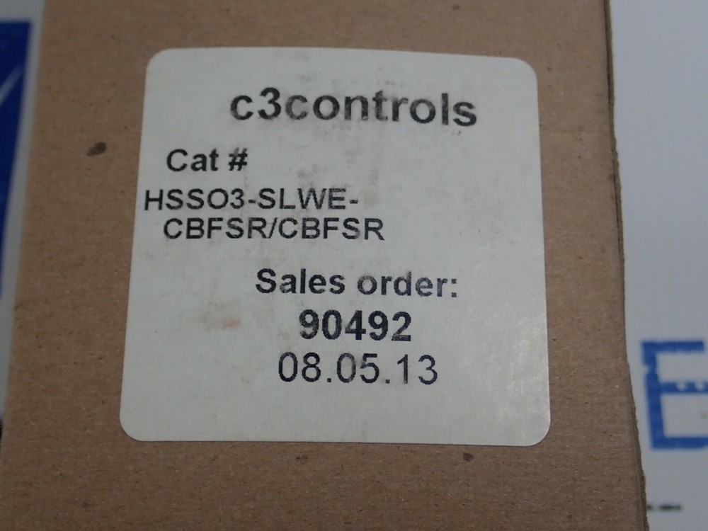 C3 CONTROLS HSSO3-SLWE-CBFSR/CBFSR 3 POSITION SELECTOR SWITCH *NEW*