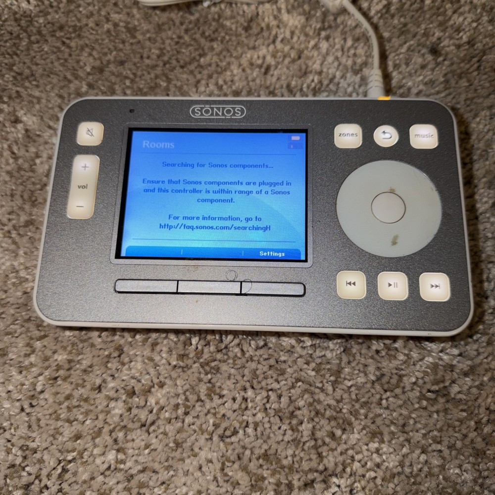 SONOS DIGITAL MUSIC SYSTEM CONTROLLER CR100 - W/ POWER ADAPTER TESTED