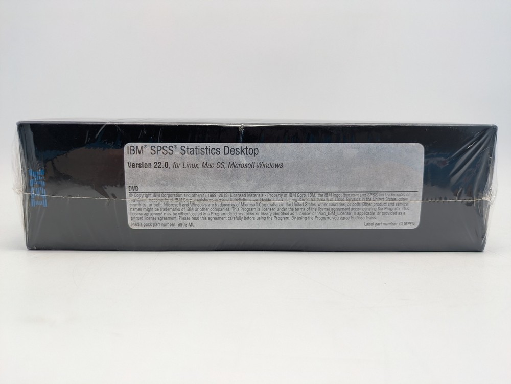IBM SPSS Statistics Desktop Software DVD For Linux, Mac OS, Microsoft Windows