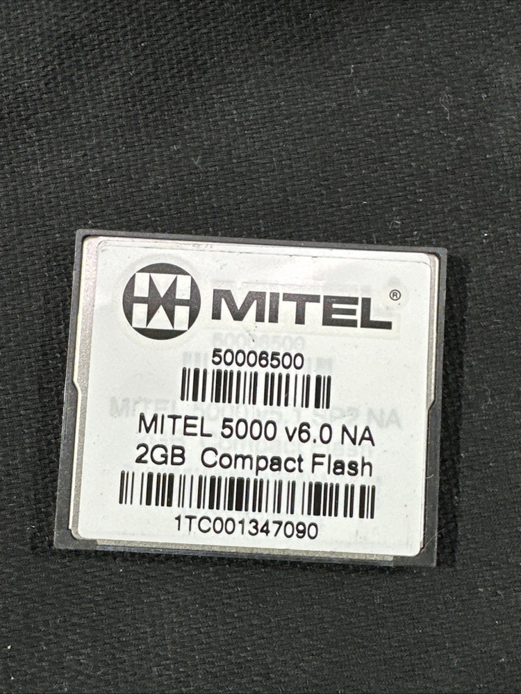 Mitel 5000 HX Controller Processor Module 580.3000 w/ 2 GB Compact Flash Card
