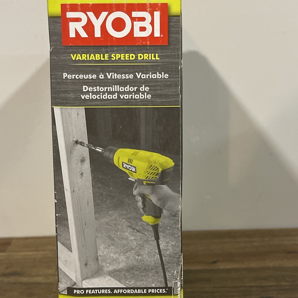 Ryobi D43K Variable Speed 3/8" Compact Drill/Driver Keyless Chuck w/ Tool Bag