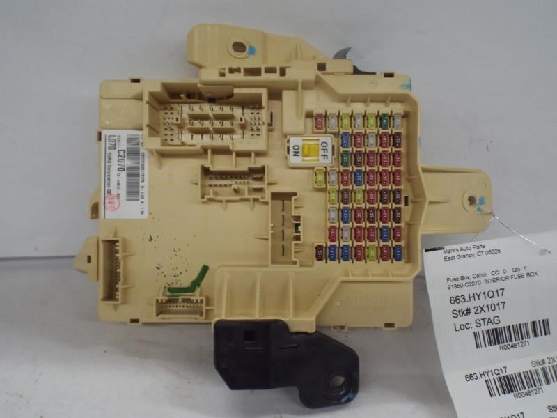 SONATA    2017 Fuse Box Cabin 461271
