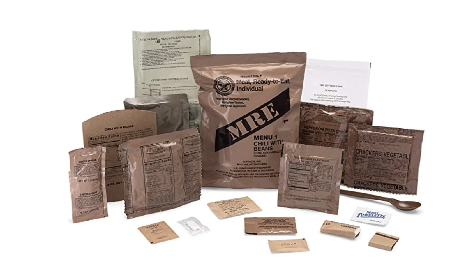 MRE U.S. Military Ready to Eat Meals INSP 2025 - Case, 1, 2, 4, 6 Pack Options