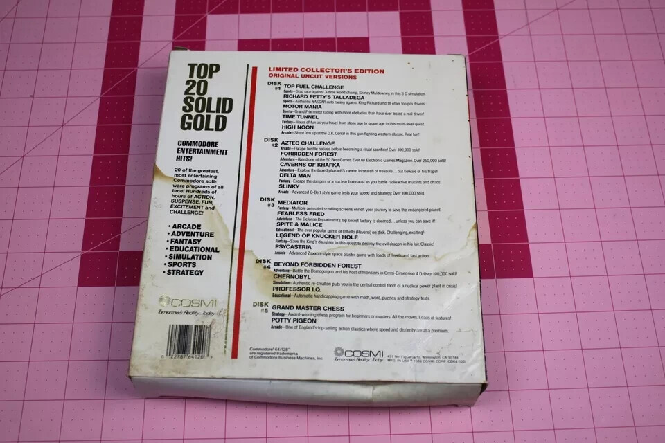 Top 20 Solid Gold Commodore 64 Big Box Set