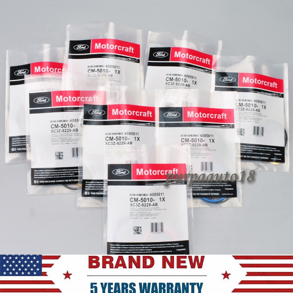 8 Pack OEM Injector O-Ring Kit For 7.3 Power Stroke Ford CM5010 XC3Z9229AB USA