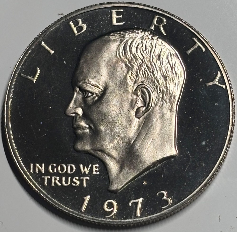 1973 S Eisenhower Ike Copper Nickel Clad Proof Dollar