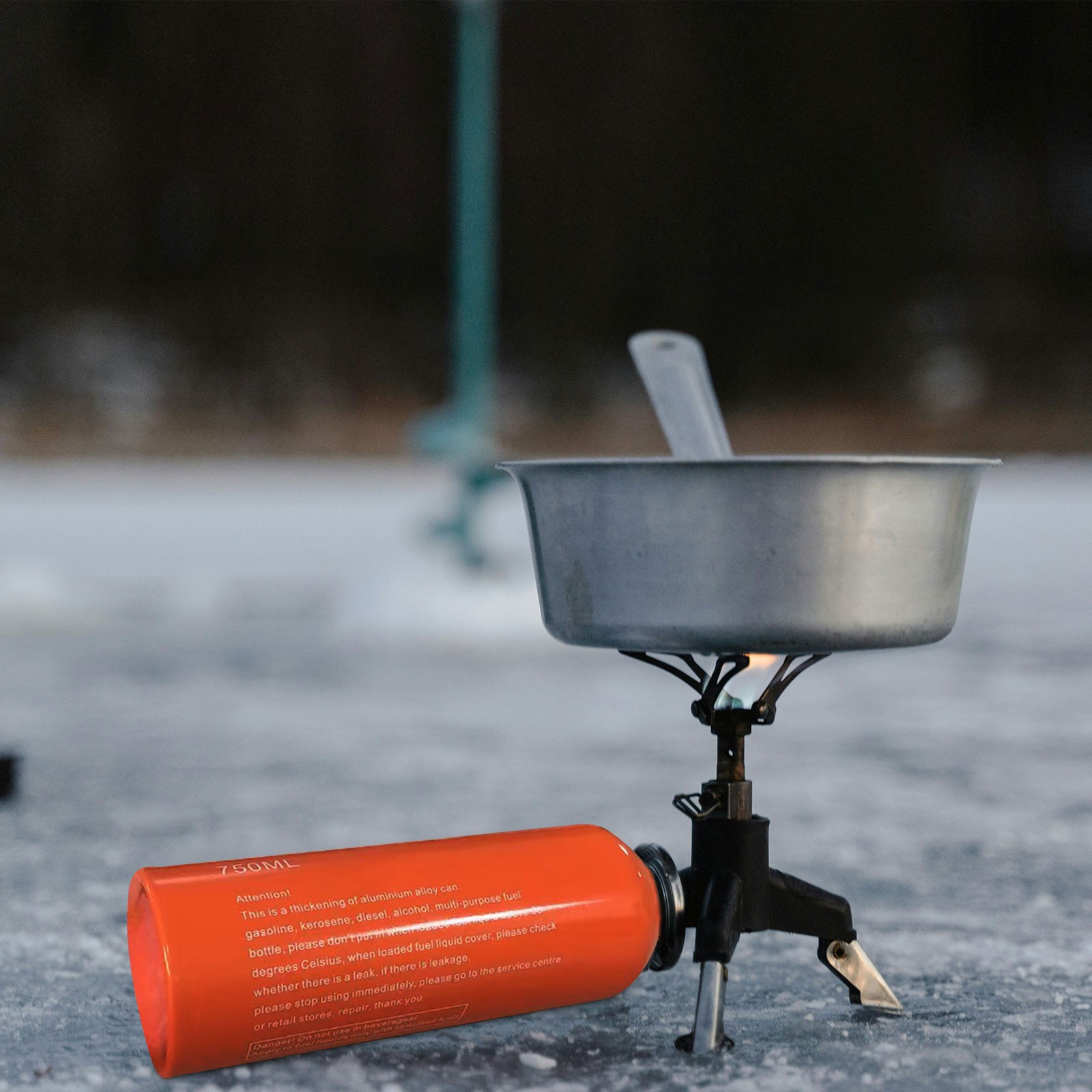 Portable Outdoor Fuel Tank Reserve Bottle Petrol Gasoline Oil Storage Can 750ml