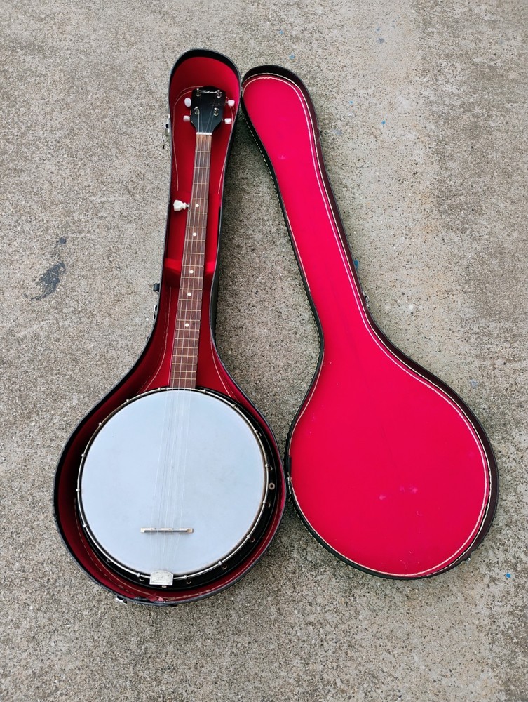 1960's Silvertone 5 String Banjo w/Chip Case! -LL