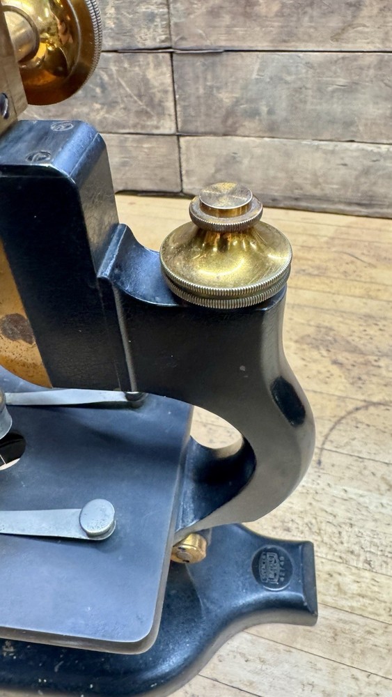 Antique Spencer Lens Co 3 objective Microscope Vintage Science Lab