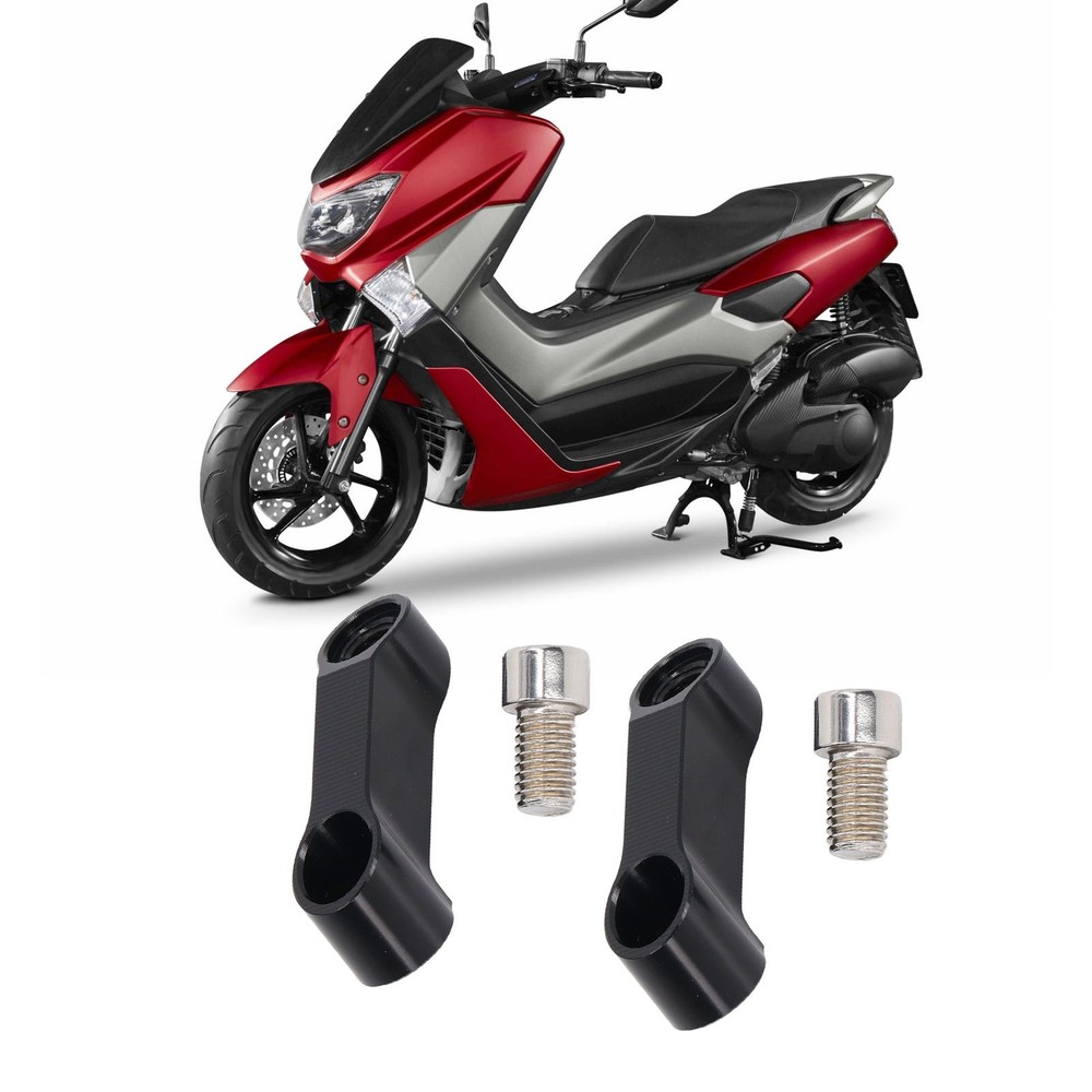1 Pair Motorcycle Mirror Mount Riser Adapters High Strength For NMAX PRKL