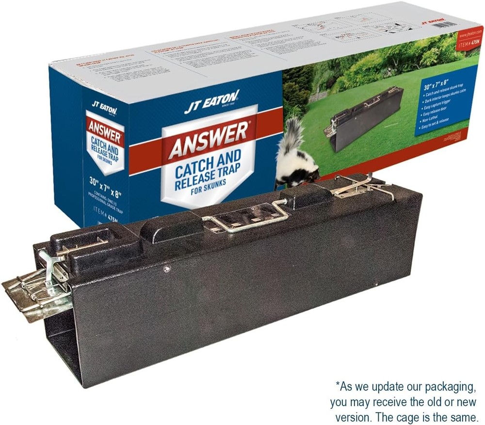 Answer Live Catch and Release Skunk Trap – Humane, Durable Skunk Cage Trap