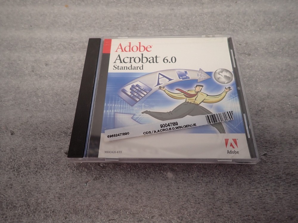 Adobe Acrobat 6.0 Standard for Windows PC with serial number