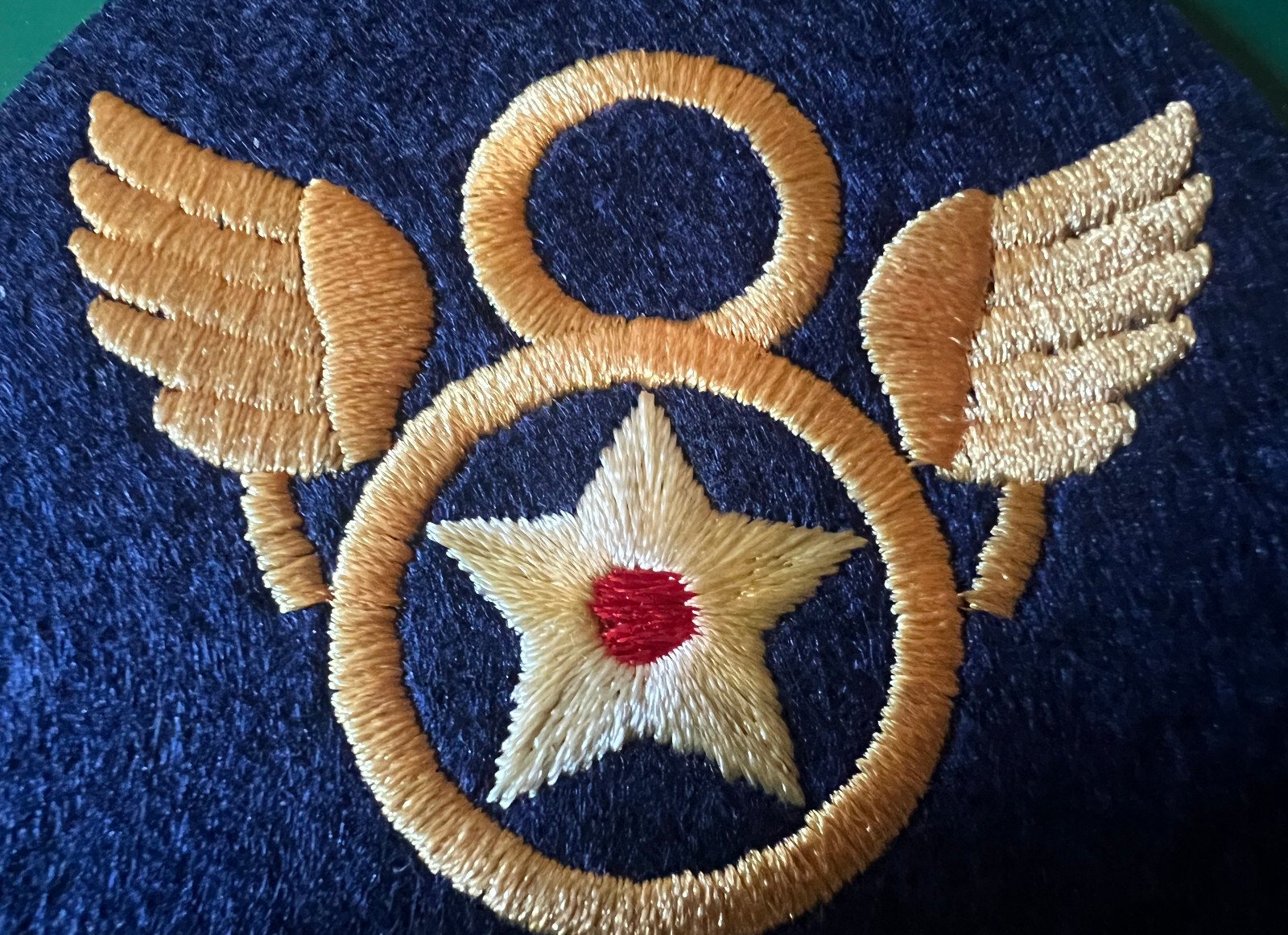 8TH AIR FORCE “STUBBY” WING SHOULDER PATCH- ENGLISH MADE