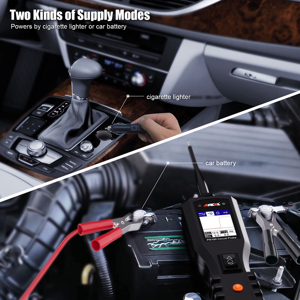 12V Car PowerScan Circuit Tester Probe Electrical Power AVOmeter Diagnostic Tool