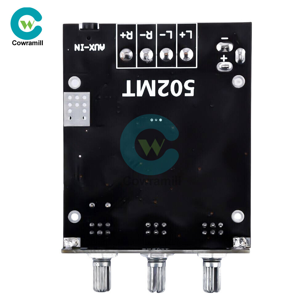 ZK-502MT 50W*2 Bluetooth 5.2 Audio Amplifier Board Module Tone Adjustable DIY
