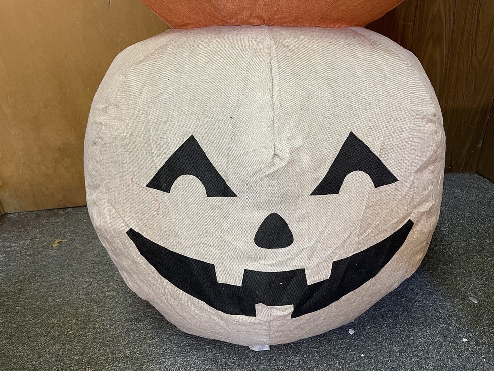 Holiday Living Lighted Inflatable Burlap Pumpkin Stack HL Approx. 6 ft.