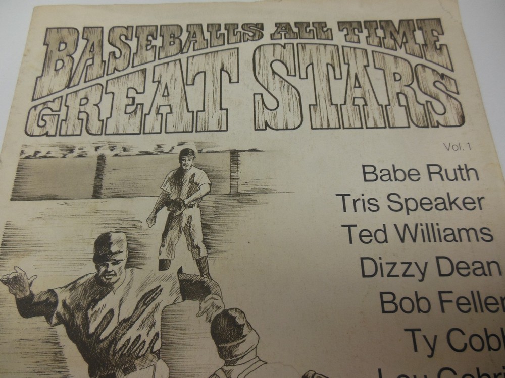 1969 BASEBALLS ALLTIME GREAT STARS PROGRAM OK CONDITION RUTH SPEAKER WILLIAMS