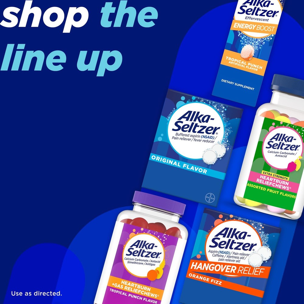 Alka-Seltzer Effervescent Tablets Original Flavor,