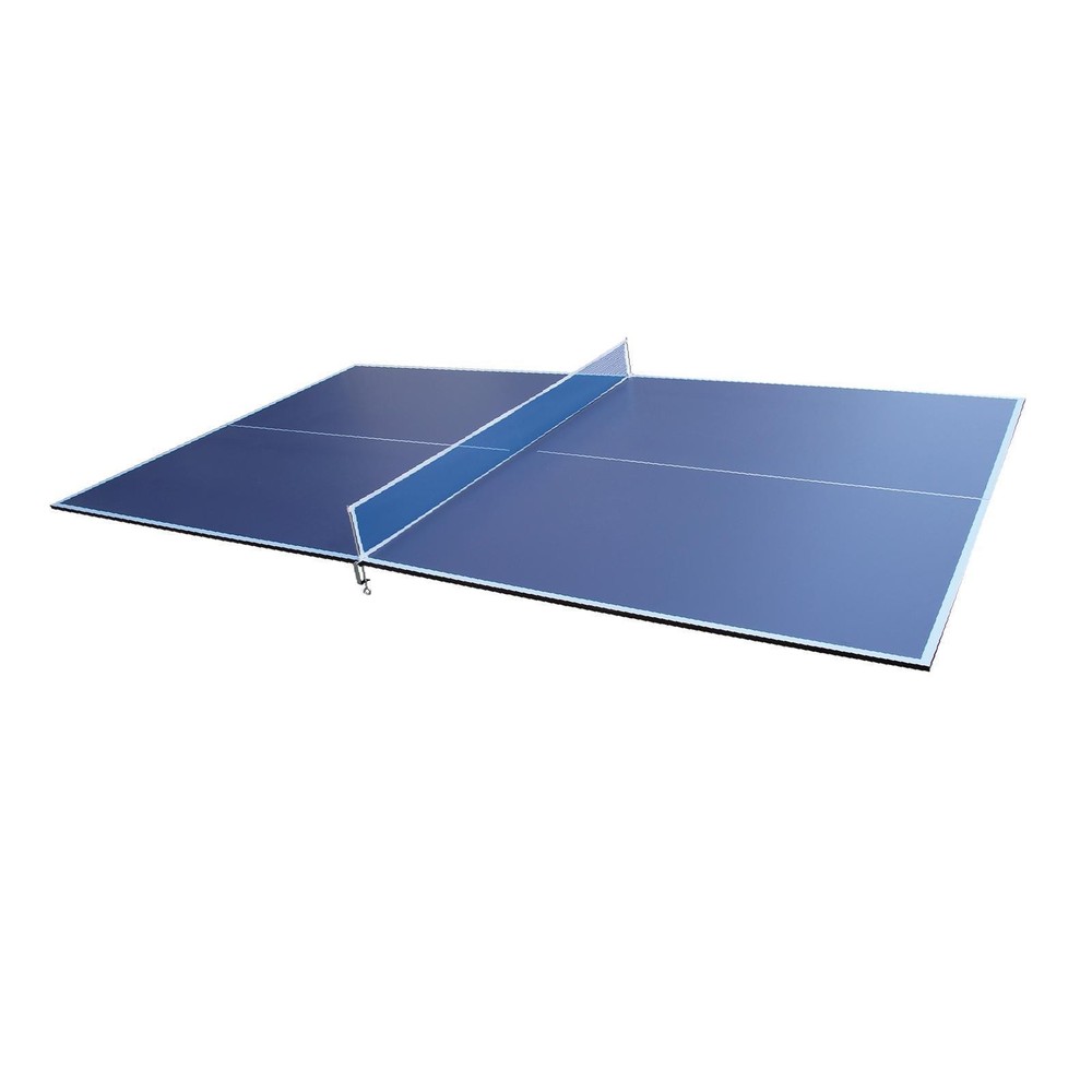 9ft Blue Mid-Size Conversion Top Foldable & Portable Table Tennis