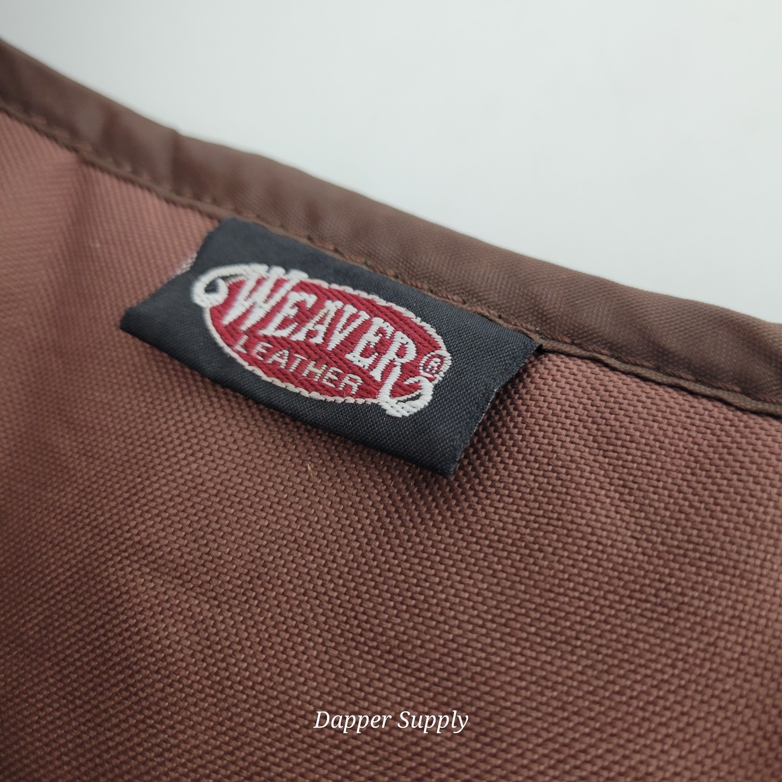 Weaver Nylon Saddle Bag Light Brown
