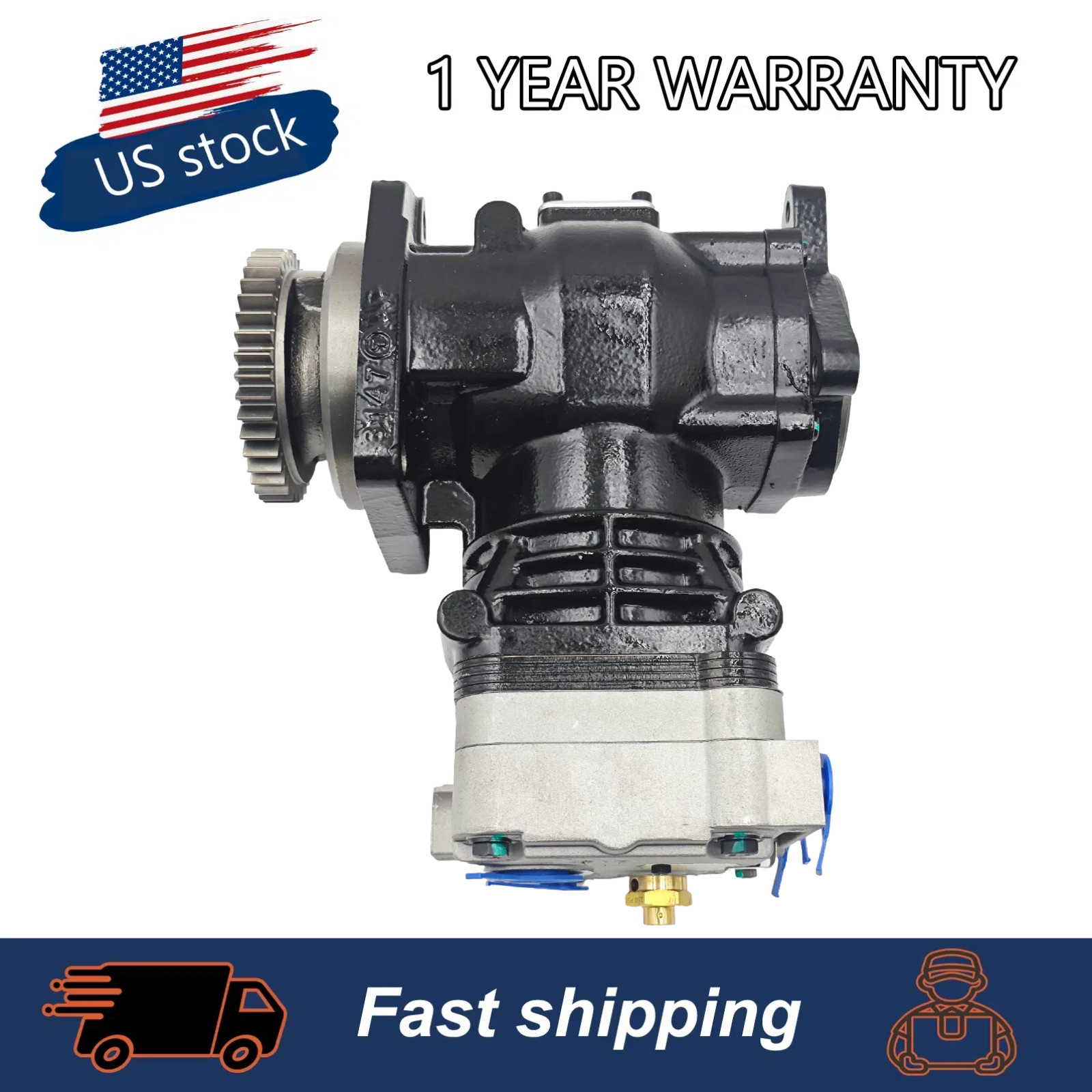 Air Compressor For CAT Caterpillar C11 C13 C15 C18 801463 5012533 5011427 NEW